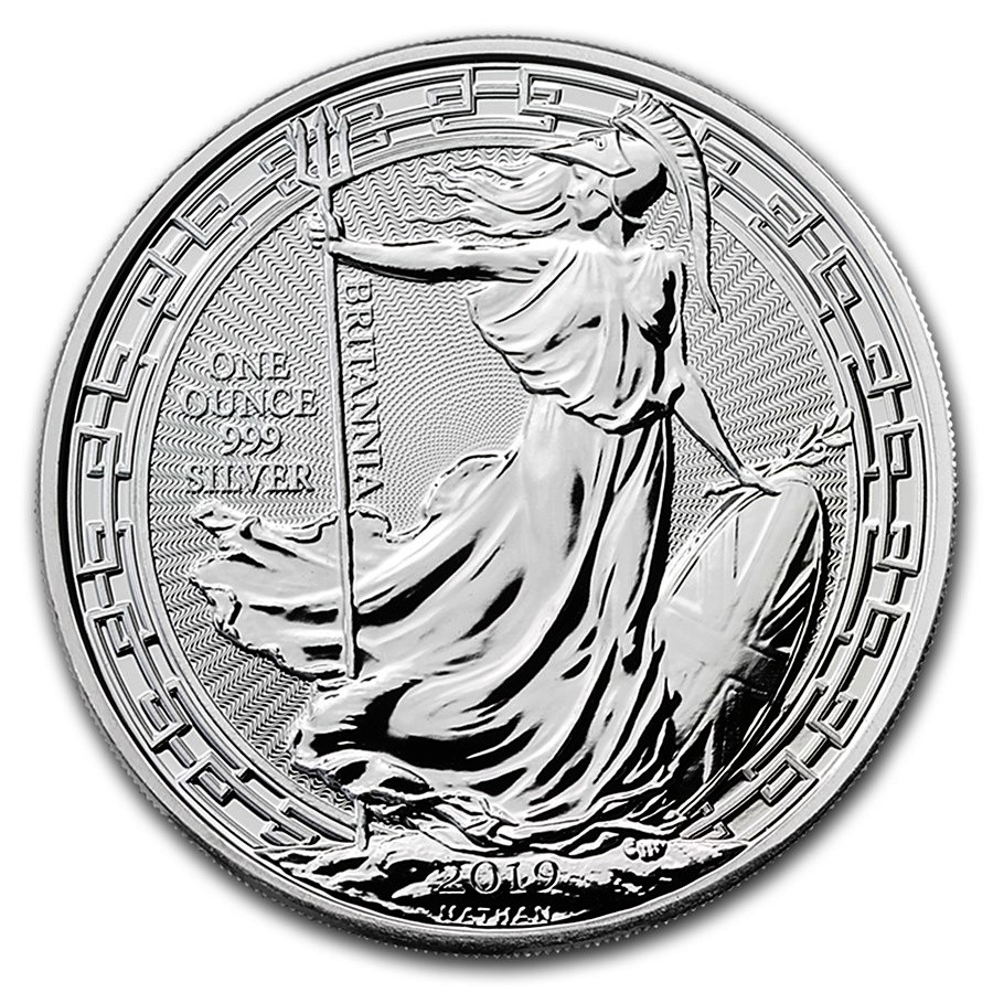 2019 Great Britain British Britannia Oriental Border 1 oz silver BU Coin