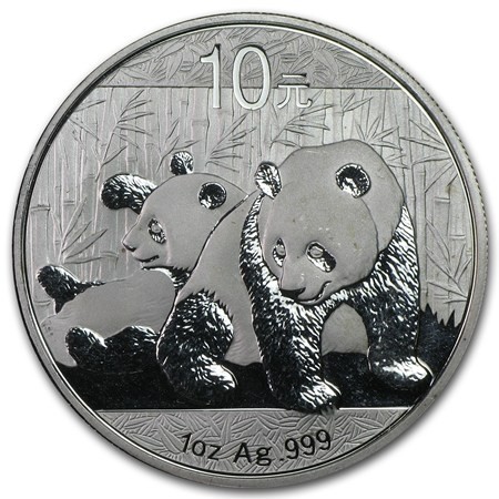 2010 China 1 oz Silver Panda BU (In Capsule) Buy Silver Coins 