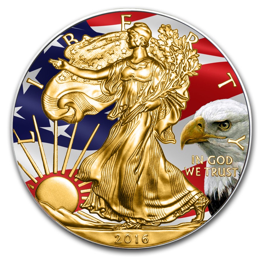 Box & COA 2019 American Eagle HAPPY BIRTHDAY Colorized 1oz .999 Silver Coin 