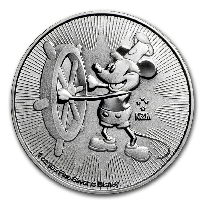 2018 Niue $2 Silver Mickey Mouse 90th Anniv 1oz NGC GU ER 7K 