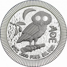 2021 1 oz Niue Silver Athena Owl Stackable Coin BU