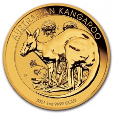 2021 1 oz Australia Gold Kangaroo Nugget BU (In Capsule)