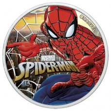 2017 Spiderman Colorized Sunset City Coin